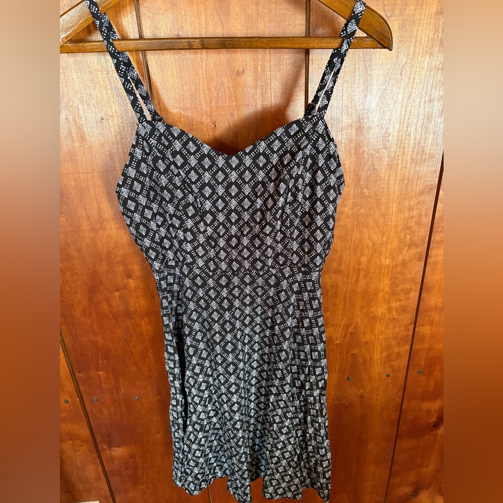 Old Navy black and white tribal dress.